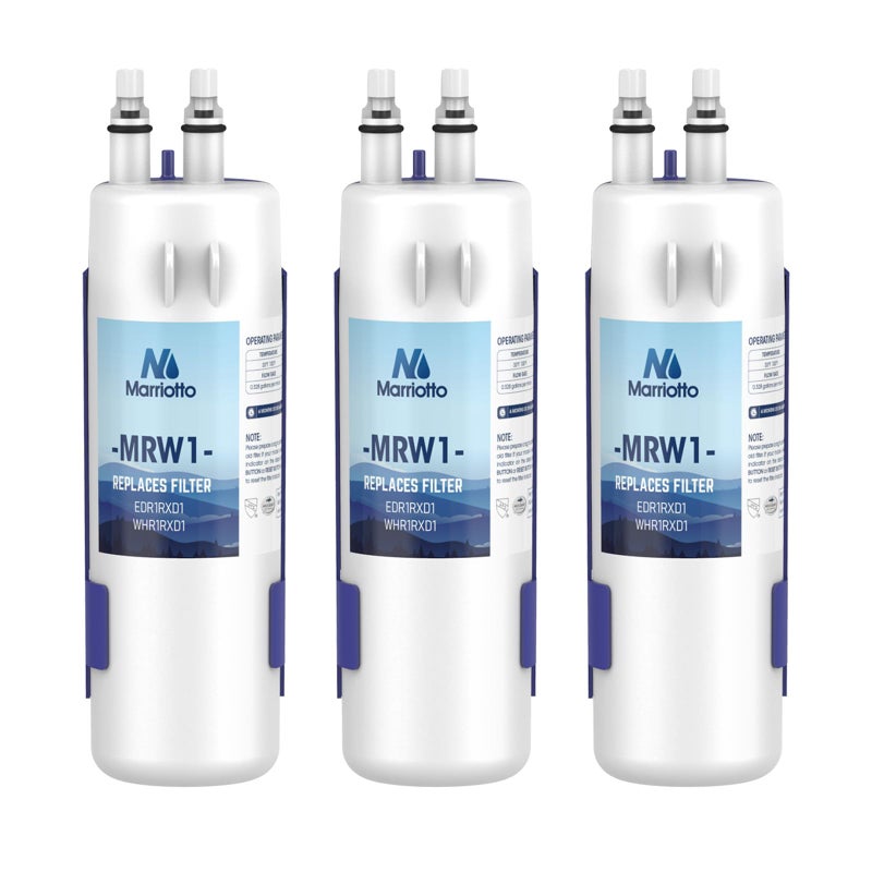 MARRIOTTO MRW1 Refrigerator Water Filter Compatible with Whirlpool W10295370A  EDR1RXD1  Filter 1  W10295370  P4RFWB  P8RFWB2L  46-9930  46-9081 Refrigerator Water Filter | Pack of 3 - Image 2